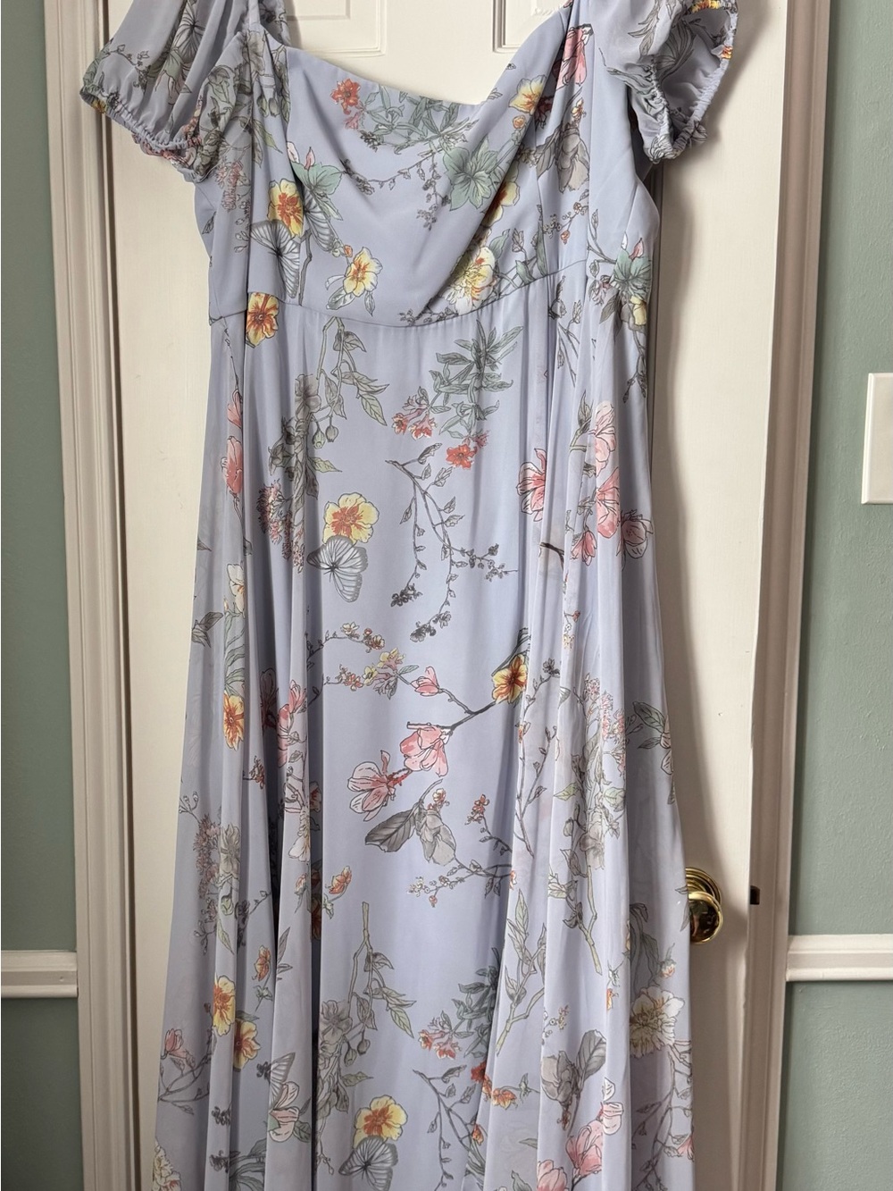 Lavender Floral Dress